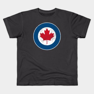 Royal Canadian Air Force (distressed) Kids T-Shirt